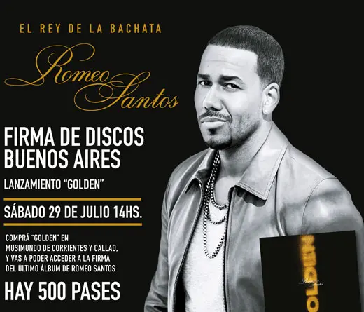 Romeo Santos - ROMEO FIRMAR EN ARGENTINA