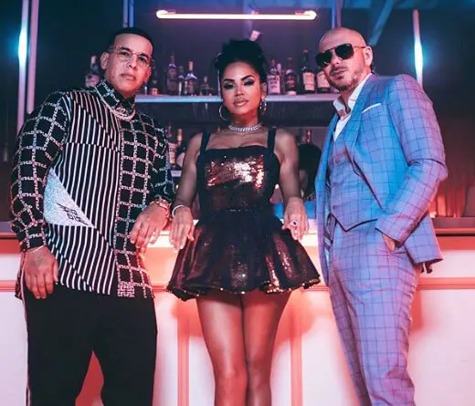 Daddy Yankee - Triple colaboracin: Natti Natasha, Daddy Yankee y Pitbull