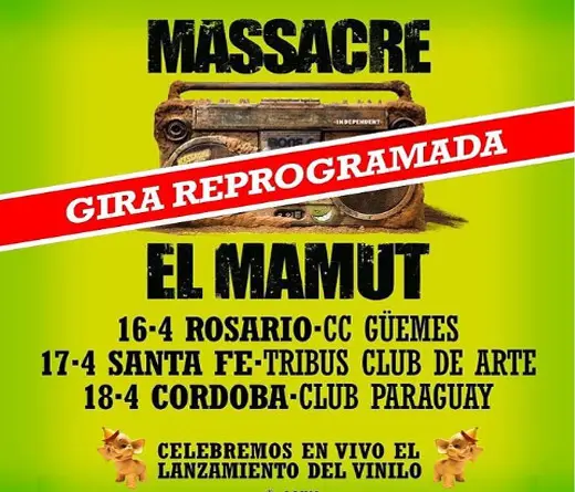 Massacre - Reprogramacin de Gira
