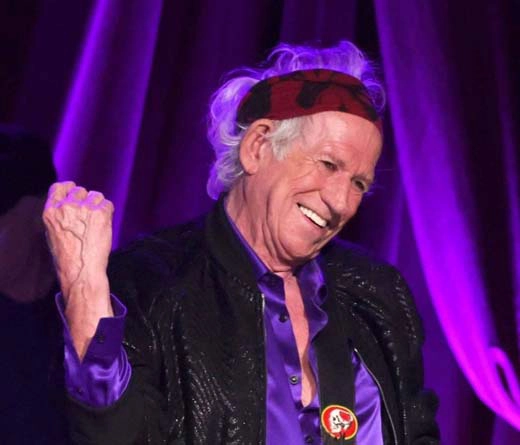 The Rolling Stones - Keith Richards cumple cumple 80 aos 