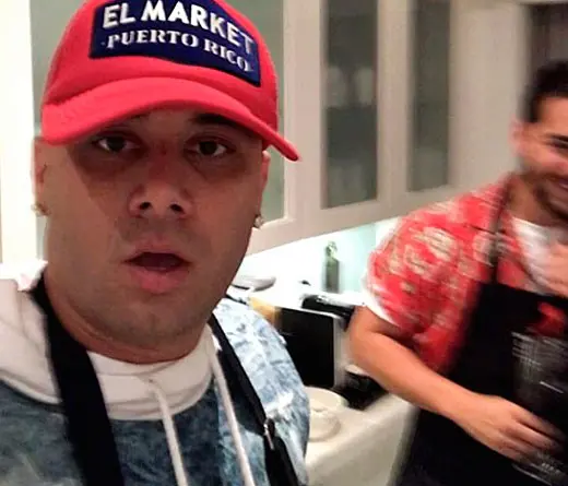 Wisin - Maluma, Wisin y Enrique Iglesias en la cocina