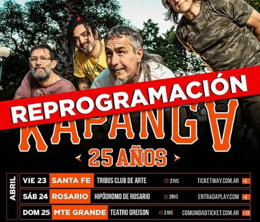 Kapanga - Reprogramacin de shows