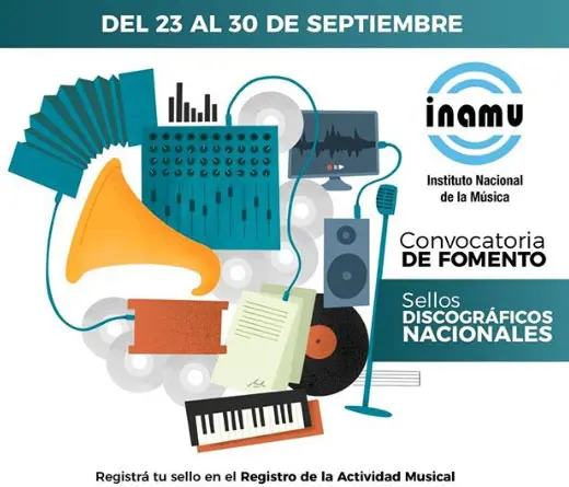 INAMU (Instituto Nacional de la Msica) - Convocatoria de Sellos Discogrficos Nacionales 2019