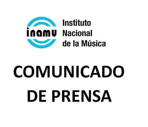 INAMU (Instituto Nacional de la Msica) - Comunicado de prensa de INAMU