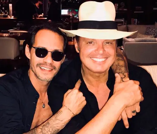 Marc Anthony - Marc Anthony se junt con Luis Miguel