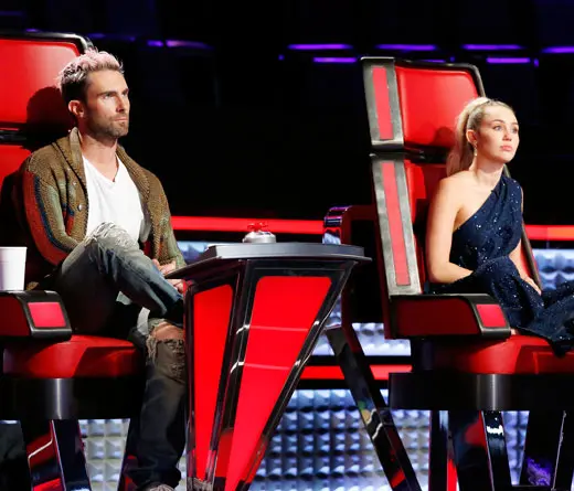 CMTV.com.ar - Cruces entre Adam Levine y Miley Cyrus en La Voz