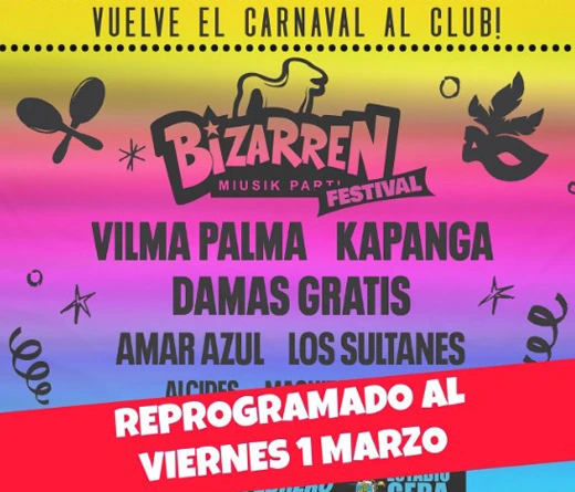 CMTV.com.ar - La Bizarren reprograma su evento de Carnaval