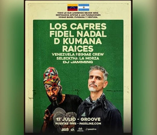 Los Cafres - HOY VIERNES SHOW A BENEFICIO DE LOS NI�OS EN VENEZUELA