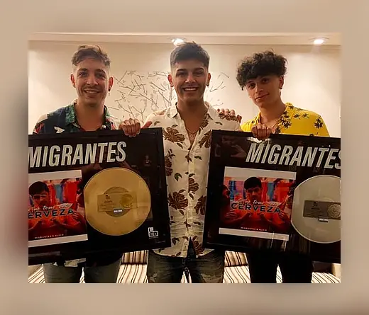 Migrantes - Si me tomo una cerveza es disco de Oro y Platino