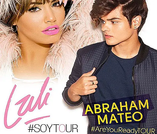 Abraham Mateo y Lali Espsito harn Mueve en un escenario Chileno.