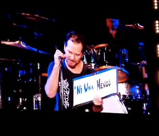 El cantante de Pearl Jam se sum a la campaa 
