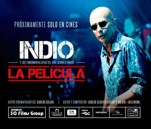 Indio Solari - Se estrenó en el Luna Park la película de El Indio Solari  y Los Fundamentalistas del aire acondicionado