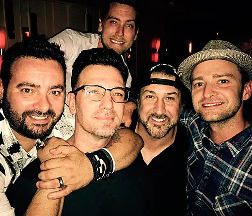 Justin Timberlake comparti en redes sociales una foto junto a N SYNC. Se viene la vuelta?