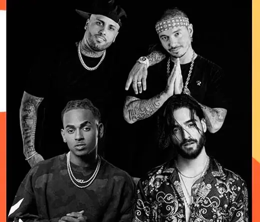 Tremenda junta: Nicky Jam, J Balvin, Maluma y Ozuna la rompen en el remix de X.