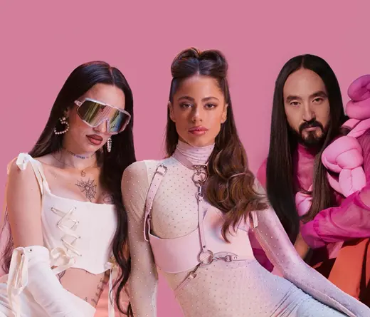 Tini Stoessel - Ya disponible la nueva colaboracin de Tini, La Joaqui y Steve Aoki