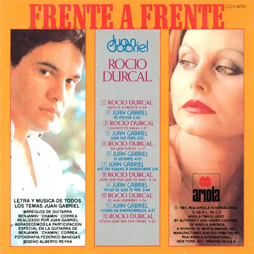 Roco Drcal - FRENTE A FRENTE (ROCO DRCAL - JUAN GABRIEL)