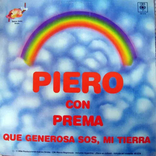 Piero - QUE GENEROSA SOS MI TIERRA