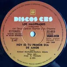 Los Nufragos - HOY ES TU PRIMER DA DE AMOR / MAR DEL PLATA, MI MAR DEL PLATA - SINGLE